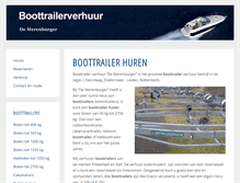 Tablet Screenshot of boottrailerverhuur.nl